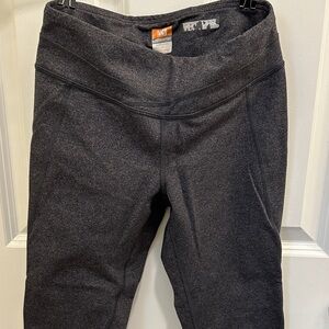 Lucy Heathered Grey Powermax Capri Leggings Small